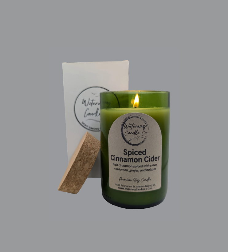 Spice Cinnamon Cider Wine Bottle Candle